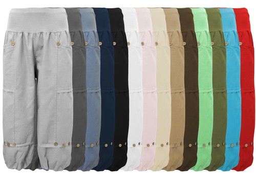Leinenhose damen kurz capri - leinenhose,